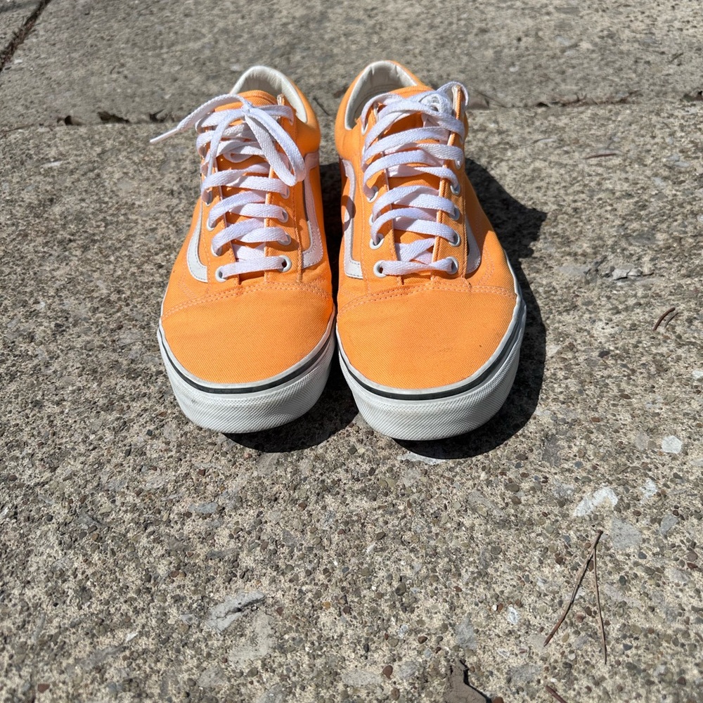 Vans Orange Old School Low Tops